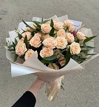 Букет Кремовые розы Латте в Любаново